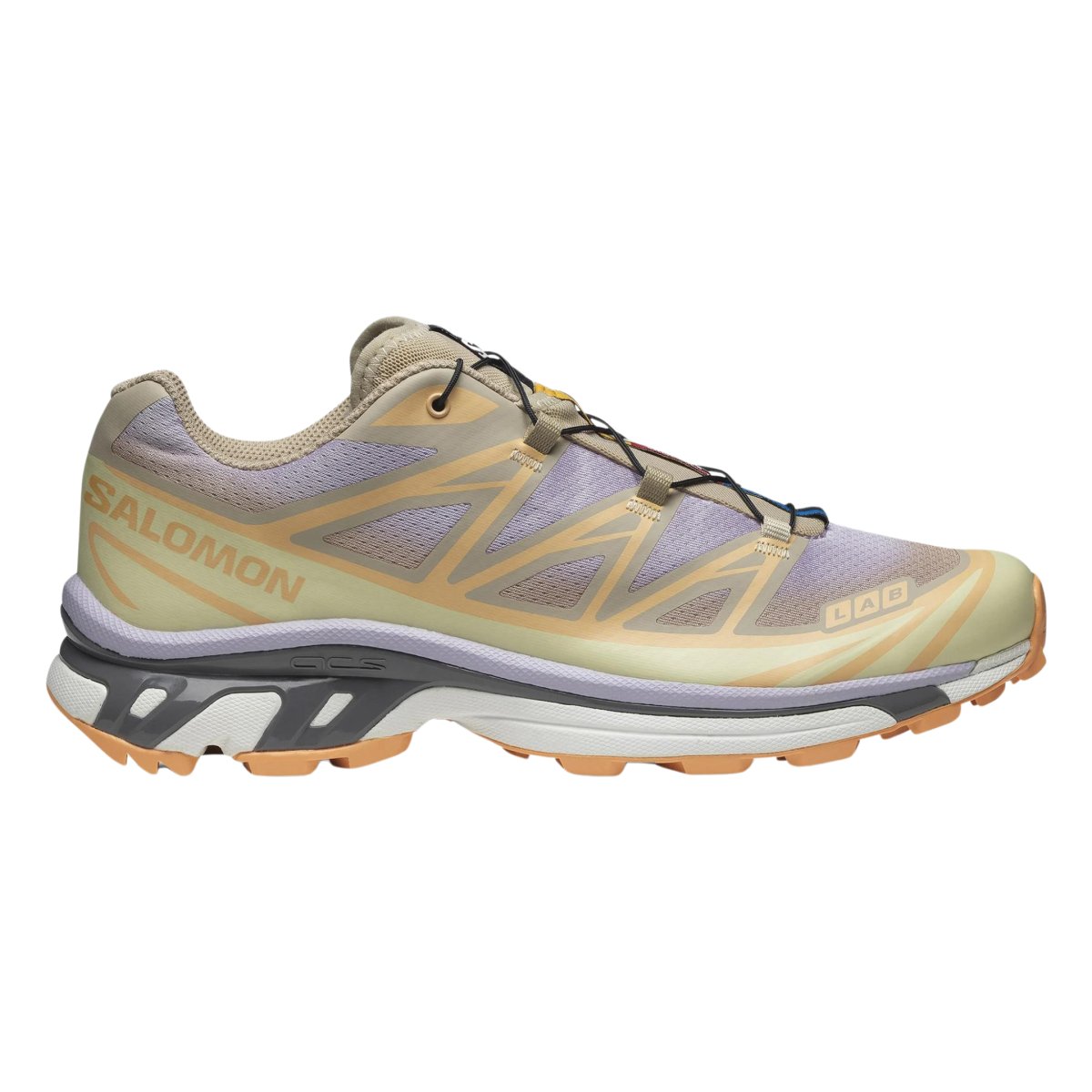 Salomon Men's XT-6 White Pepper/Peach Quartz/Orchid Petal