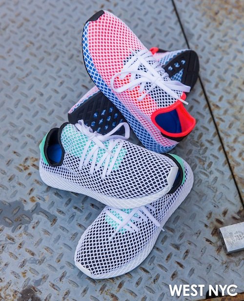 Adidas Deerupt Run "Solar Red / Bluebird" & "Core Black / Easy Green" - West NYC