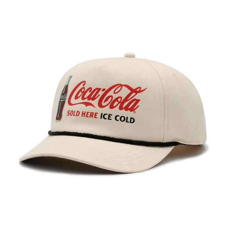 American Needle Coca-Cola Canvas Cappy Hat Ivory