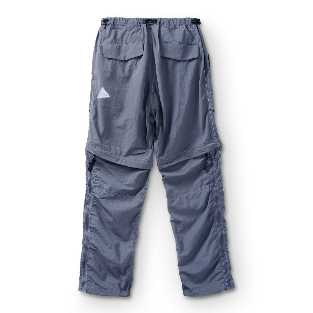 And Wander Men's NY Taffeta Hiker 2way Pants Charcoal