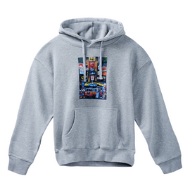 West NYC Times Square Hoodie Grey