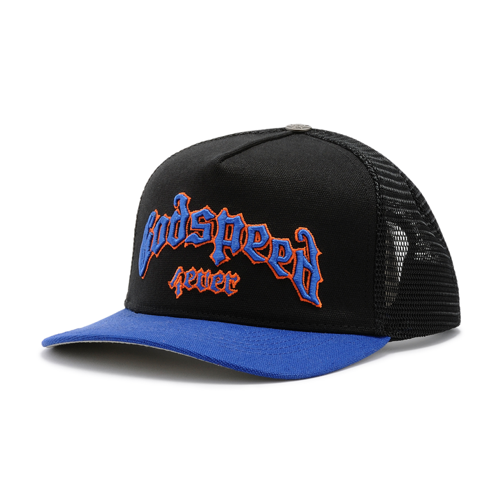 Godspeed Forever Trucker Hat Black/Blue/Orange