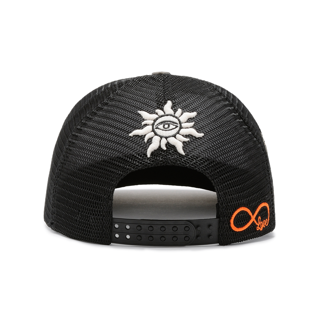 Godspeed Forever Trucker Hat Black/Blue/Orange