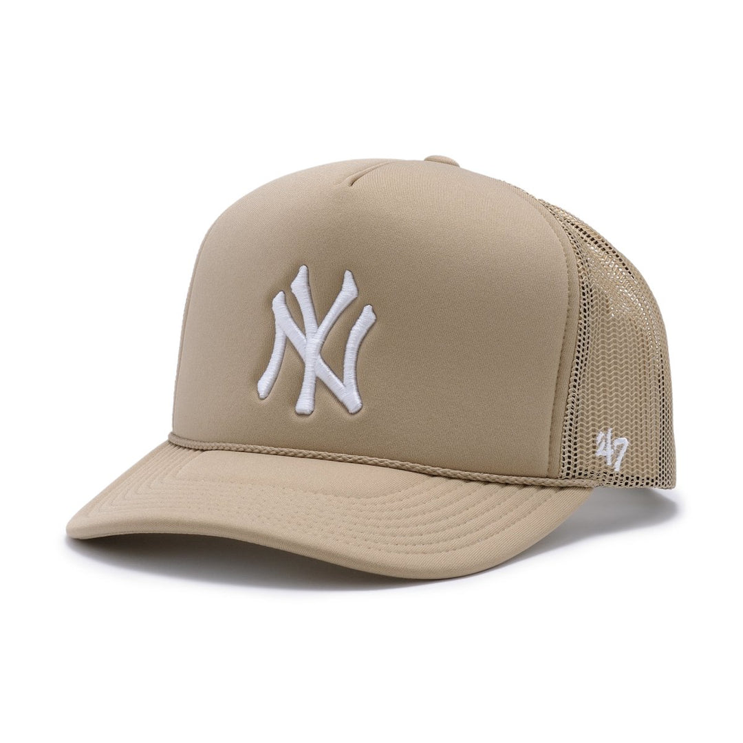 '47 Brand New York Yankees Khaki Foam Front Trucker - 10051149 - West NYC