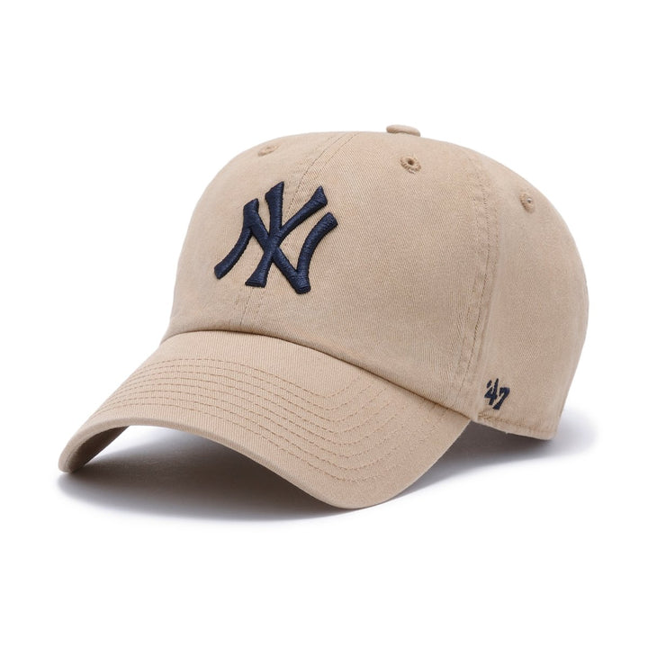 '47 Brand New York Yankees Khaki Team Clean Up Adjustable Hat - 10040150 - West NYC