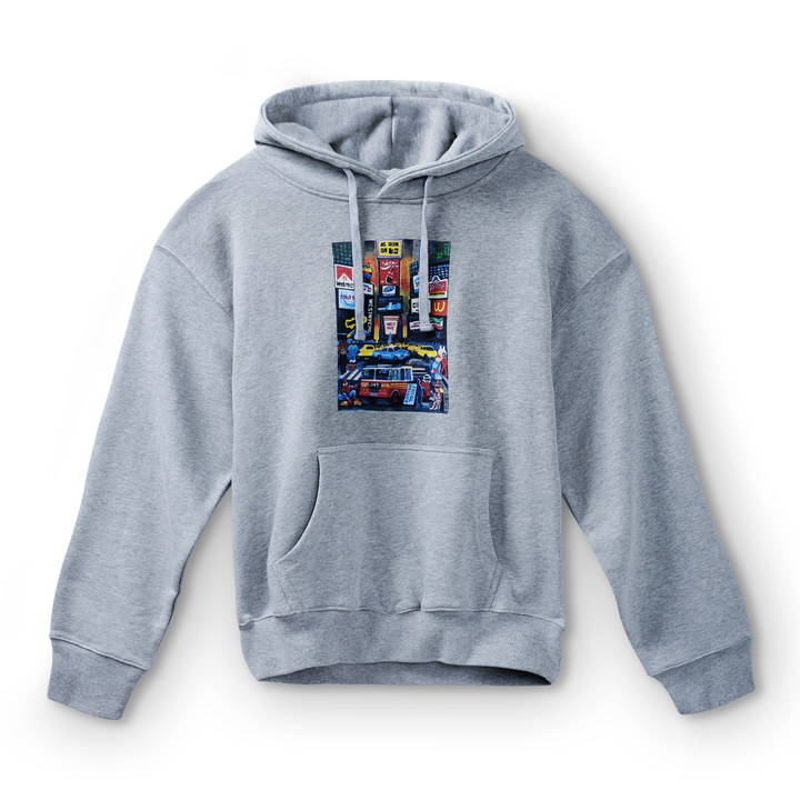 West NYC Times Square Hoodie Grey