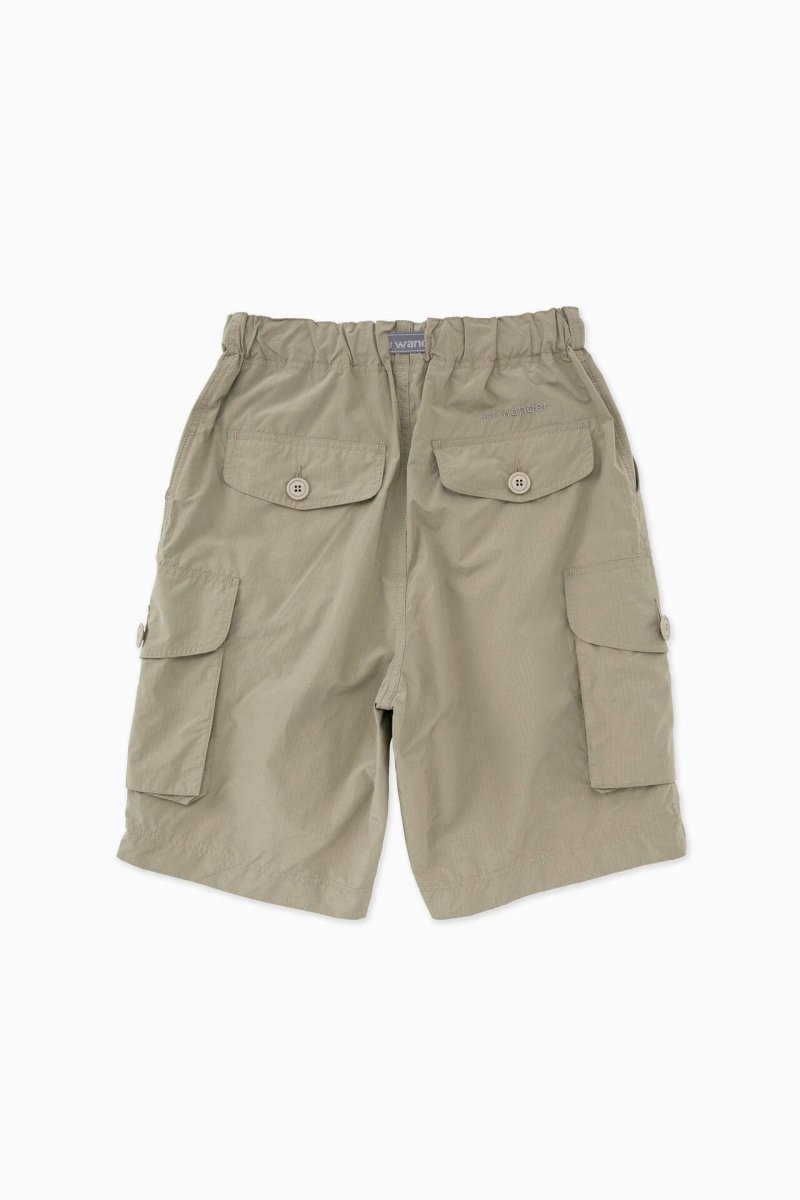 And Wander Men's Oversized Cargo Short Beige - 10050867 - West NYC