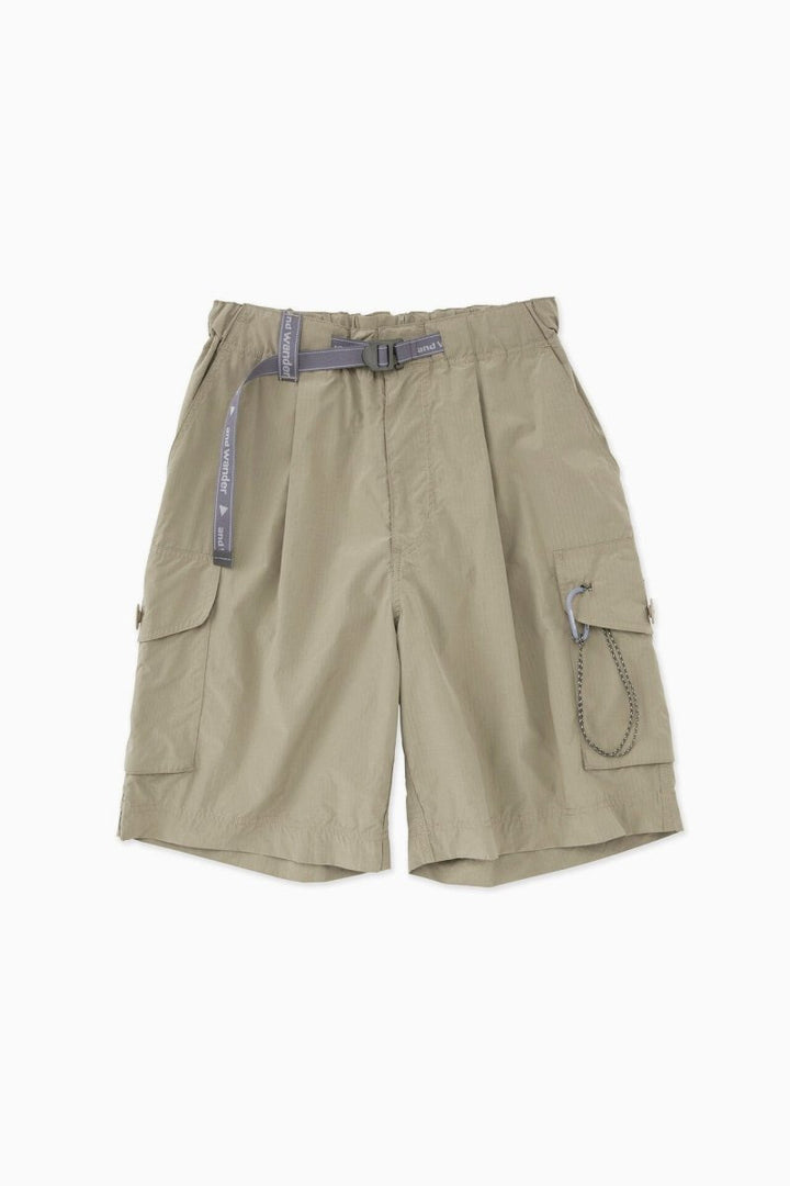 And Wander Men's Oversized Cargo Short Beige - 10050867 - West NYC