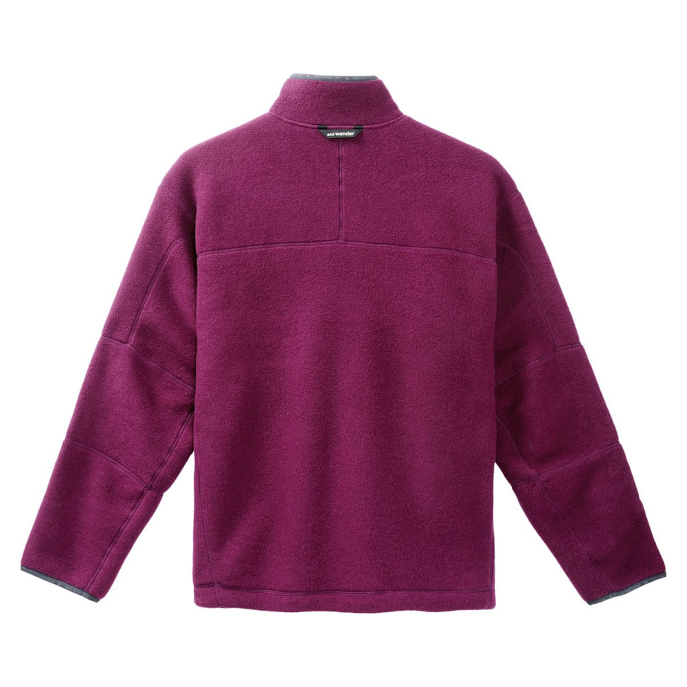 And Wander Men's Wool Fleece Pullover Purple - 10060487 - West NYC