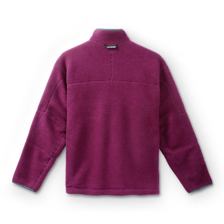 And Wander Men's Wool Fleece Pullover Purple - 10060487 - West NYC