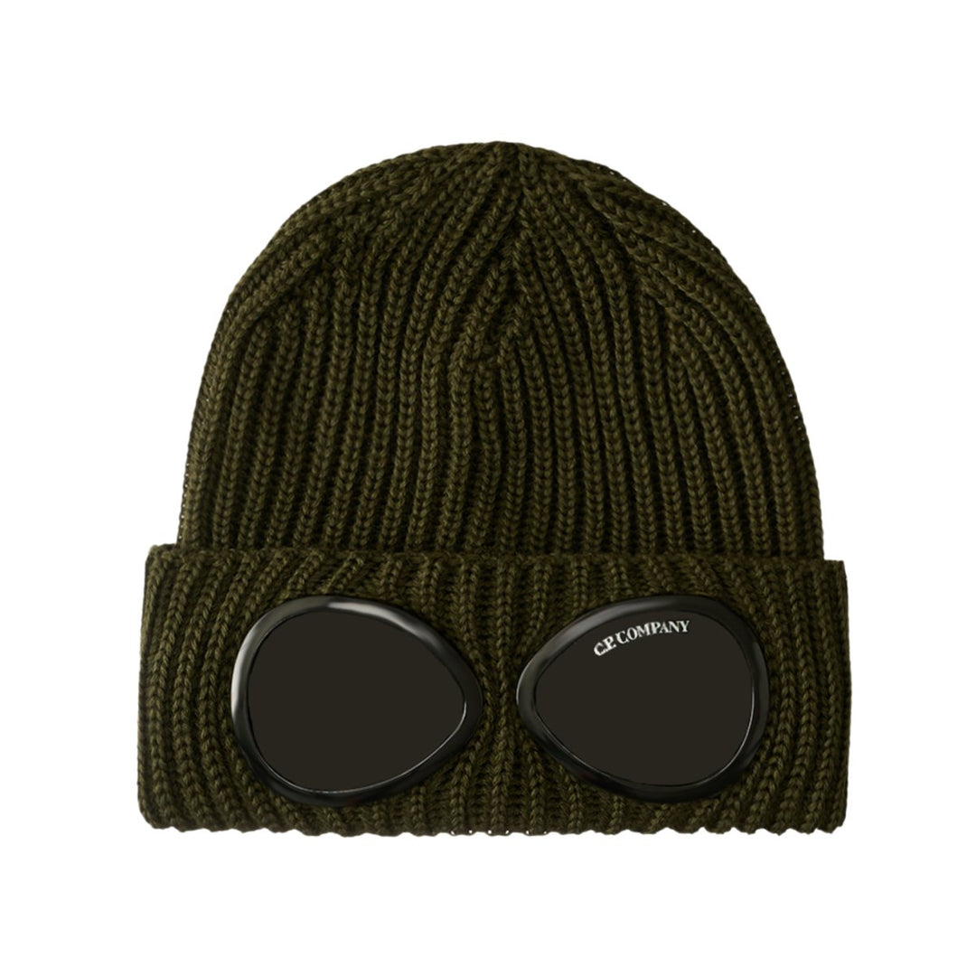 C.P. Company Cotton Goggle Beanie Ivy Green - 10052505 - West NYC