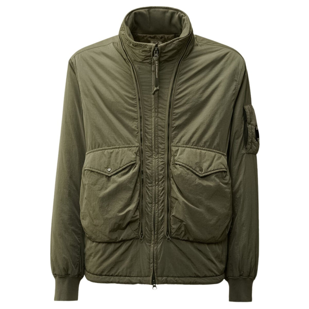 C.P. Company Men's Chrome - R Body Zippers Padded Jacket Leaf Green - 10062818 - West NYC