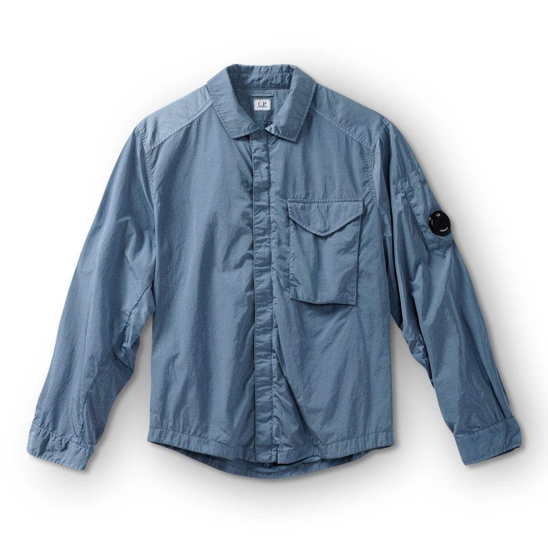 C.P. Company Men's Chrome - R Lens Overshirt Flint Stone Blue - 10062809 - West NYC