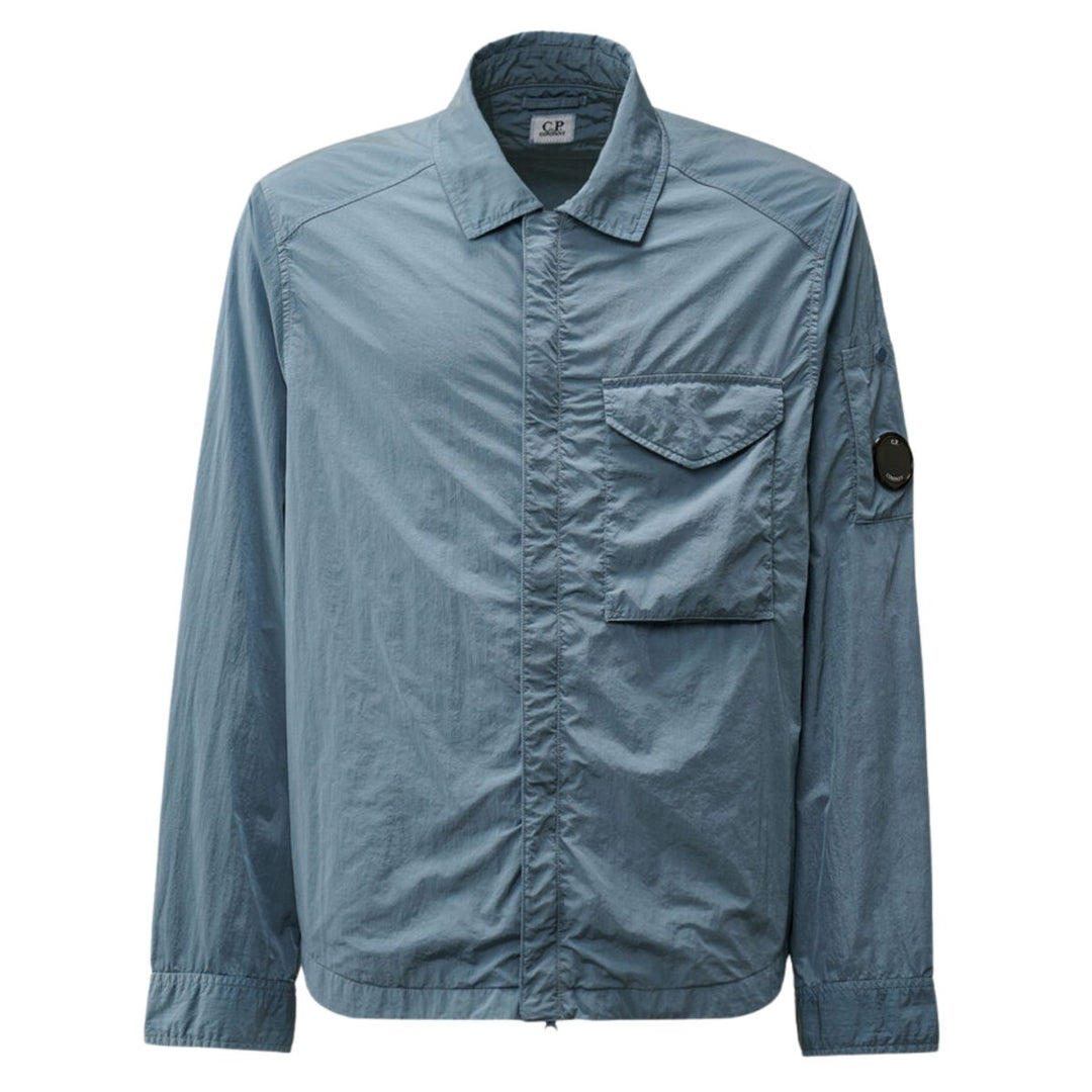 C.P. Company Men's Chrome - R Lens Overshirt Flint Stone Blue - 10062809 - West NYC