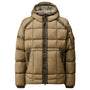 C.P. Company Men's D.D. Shell Hooded Medium Down Jacket Vintage Khaki/Beige - 10062782 - West NYC