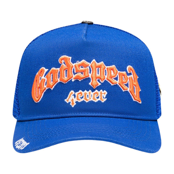 Godspeed Forever Trucker Hat Blue/Orange - 10060454 - West NYC