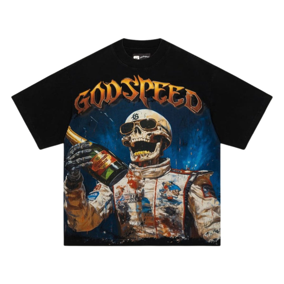 Godspeed Men's Victory Toast T-Shirt Black Wash - 5022775 - West NYC