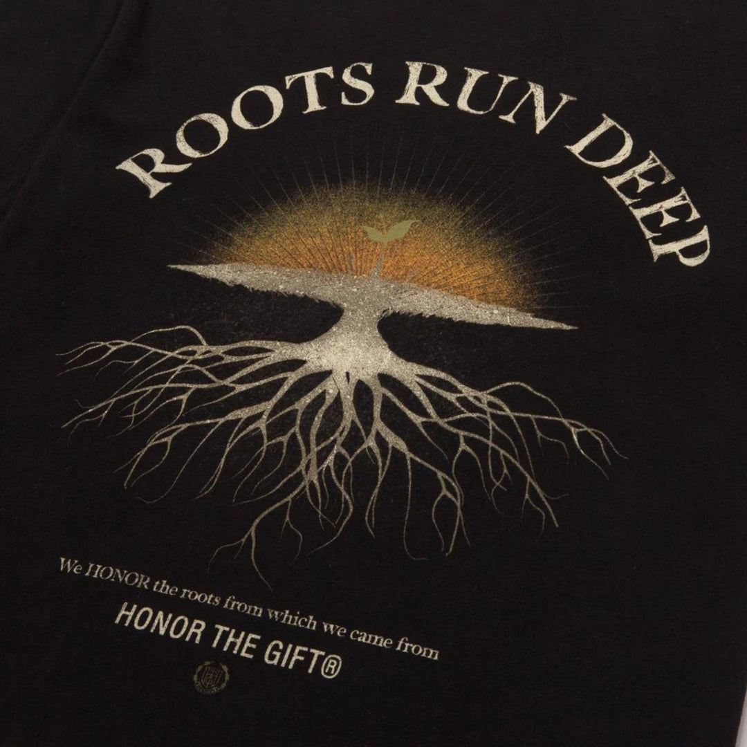 Honor The Gift Roots Run Deep Black T-Shirt - 10051944 - West NYC