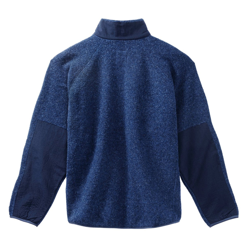 Nanamica Men's Boiled Wool Zip Up Sweater Navy - 10060608 - West NYC