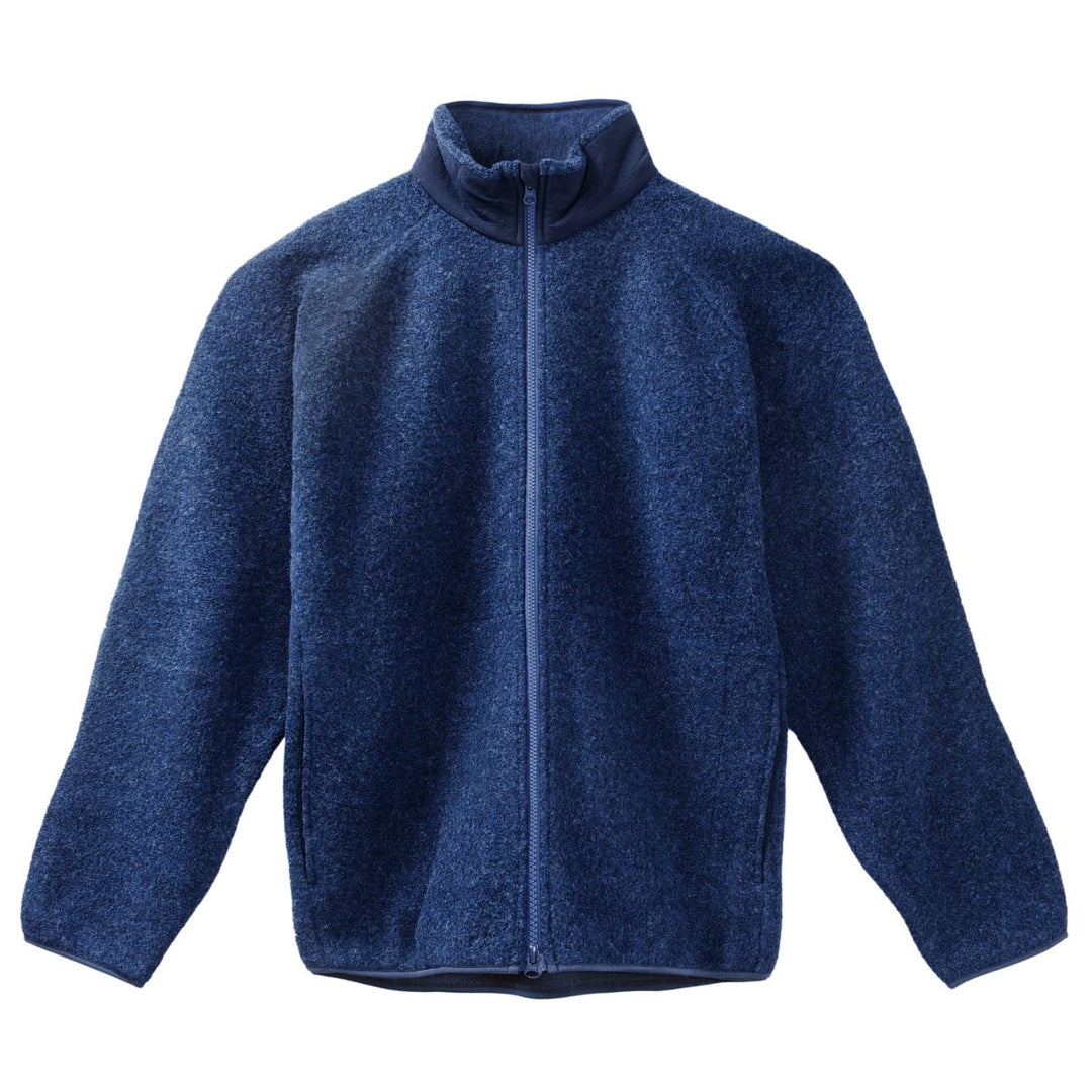 Nanamica Men's Boiled Wool Zip Up Sweater Navy - 10060608 - West NYC