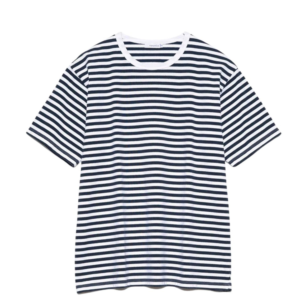 Nanamica Men's Coolmax Stripe T Blue - 10050733 - West NYC