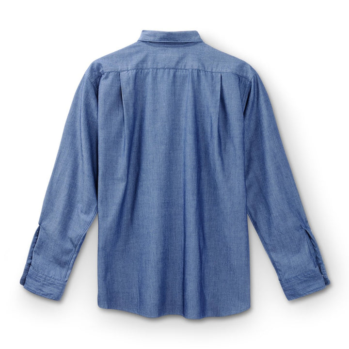 Nanamica Men's Regular Collar Chambray Shirt Indigo - 10050795 - West NYC