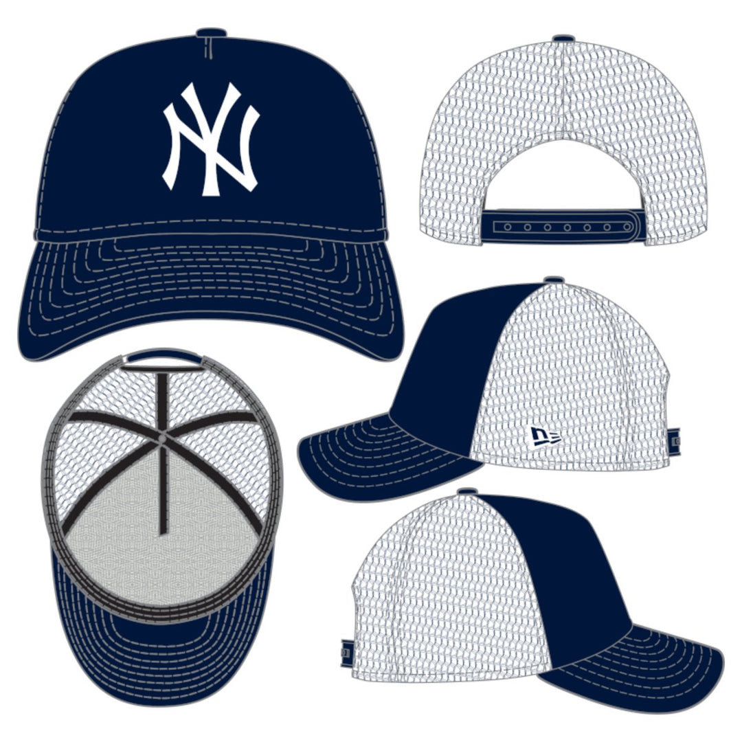 New Era 9FORTY New York Yankees A-Frame Trucker Hat - 10052228 - West NYC