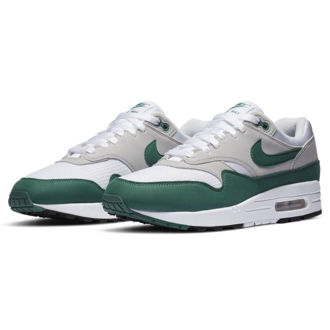 Nike Men's Air Max 1 White/Neutral Grey/Black/Evergreen Aura - 10051698 - West NYC