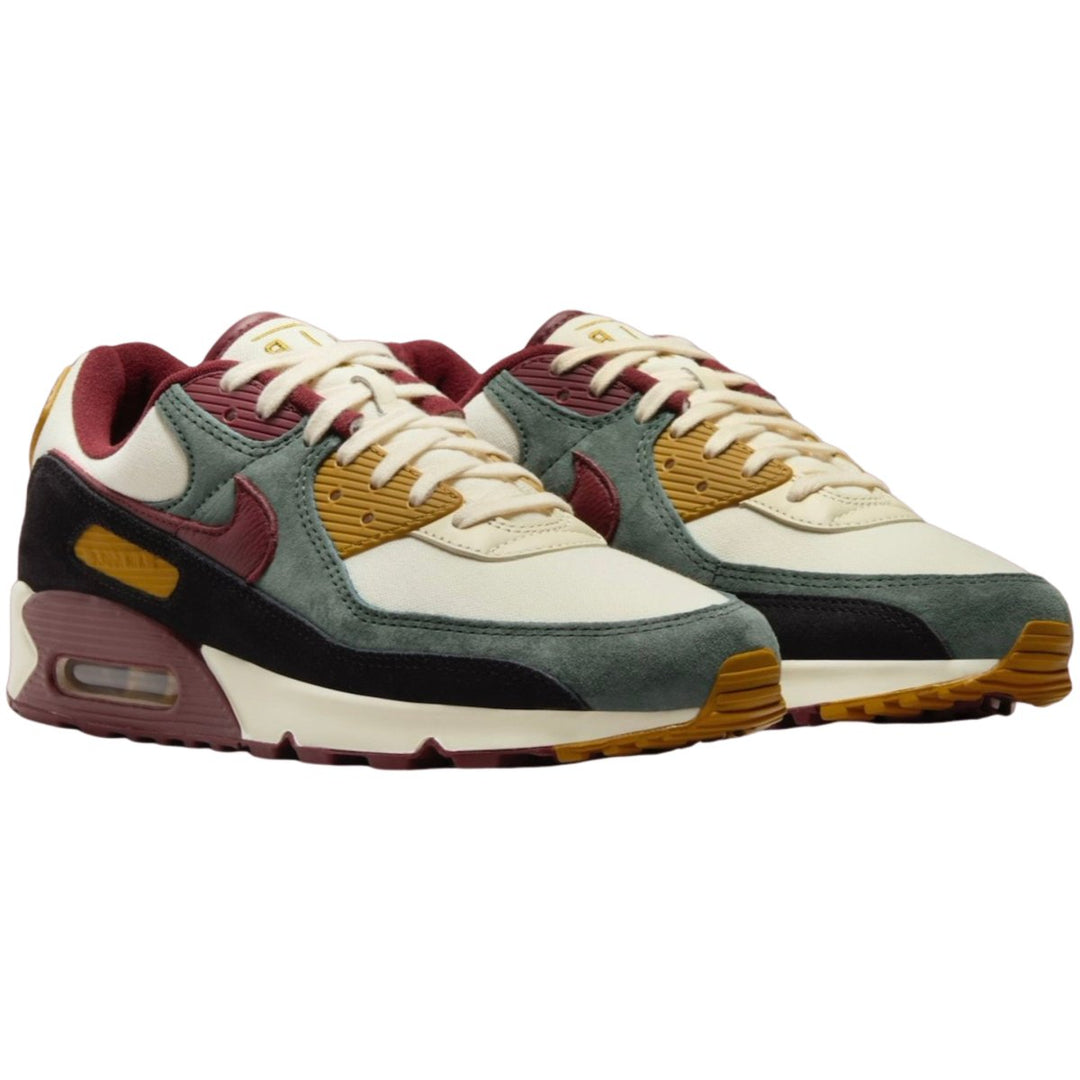 Nike Men's Air Max 90 Prm Coconut Milk/Vintage Green/Black/Dark Team Red/Bronzine - 10051861 - West NYC