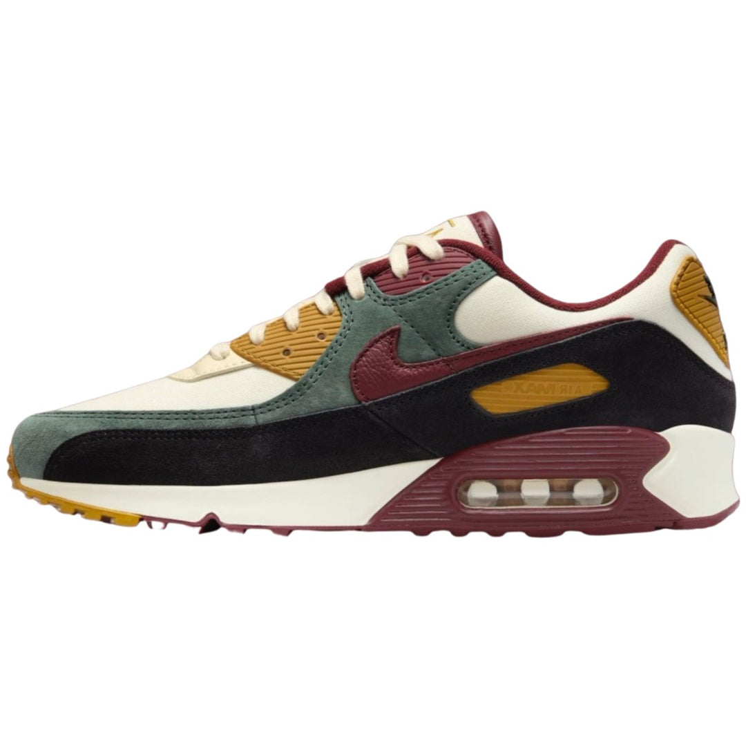 Nike Men's Air Max 90 Prm Coconut Milk/Vintage Green/Black/Dark Team Red/Bronzine - 10051861 - West NYC