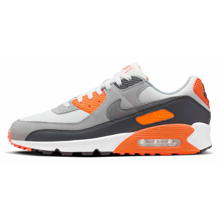 Nike Men's Air Max 90 Summit White/Safety Orange/Dark Smoke Grey/Smoke Grey - 10051840 - West NYC