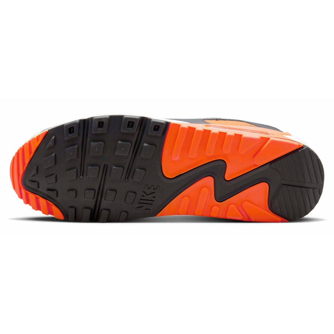 Nike Men's Air Max 90 Summit White/Safety Orange/Dark Smoke Grey/Smoke Grey - 10051840 - West NYC