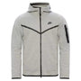 Nike Men's Tech Full - Zip Windrunner Hoodie Dark Grey Heather/Black - 5023645 - West NYC