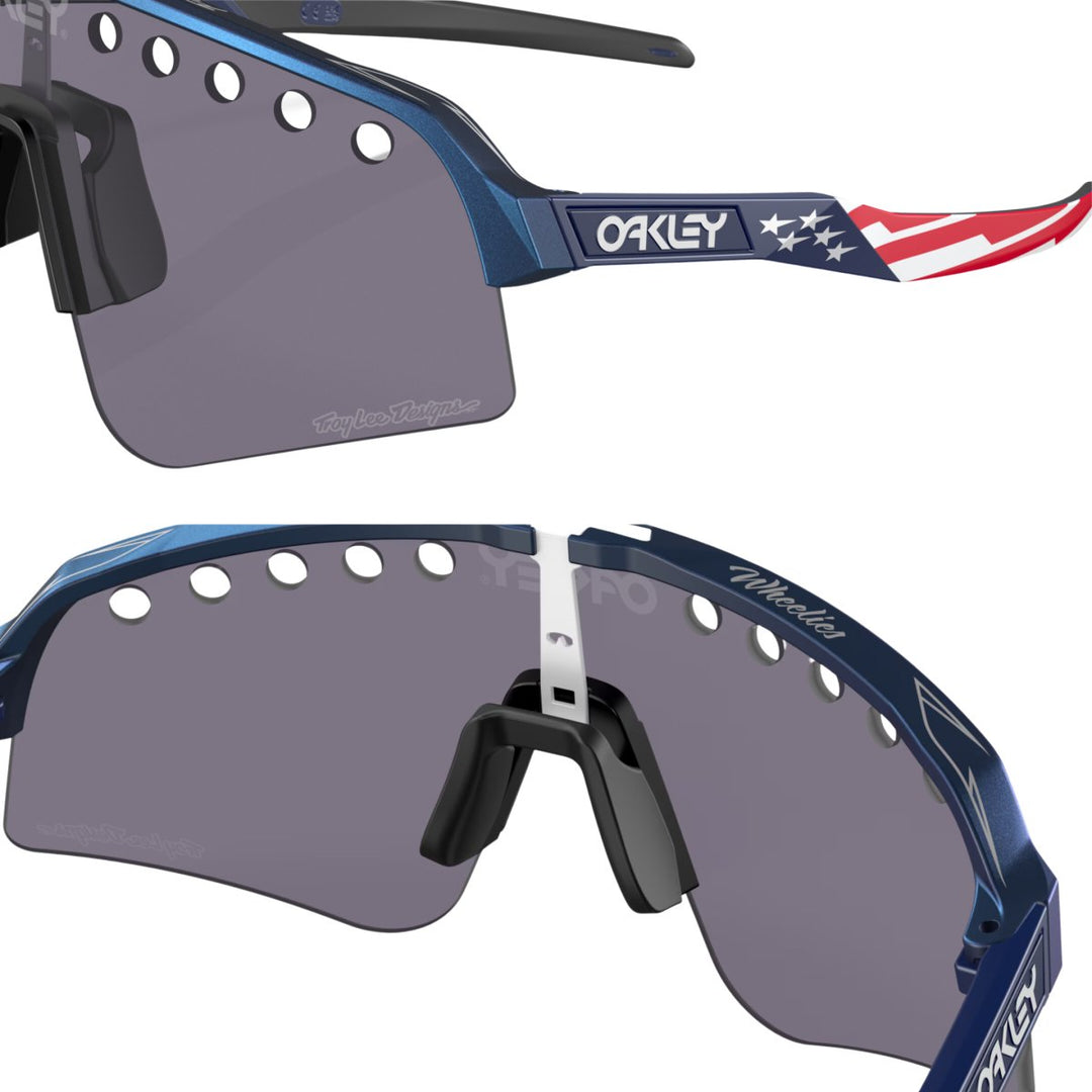 Oakley Sutro Lite Sweep Prizm Grey Lenses/Troy Lee Designs Blue Colorshift Frame - 10059242 - West NYC