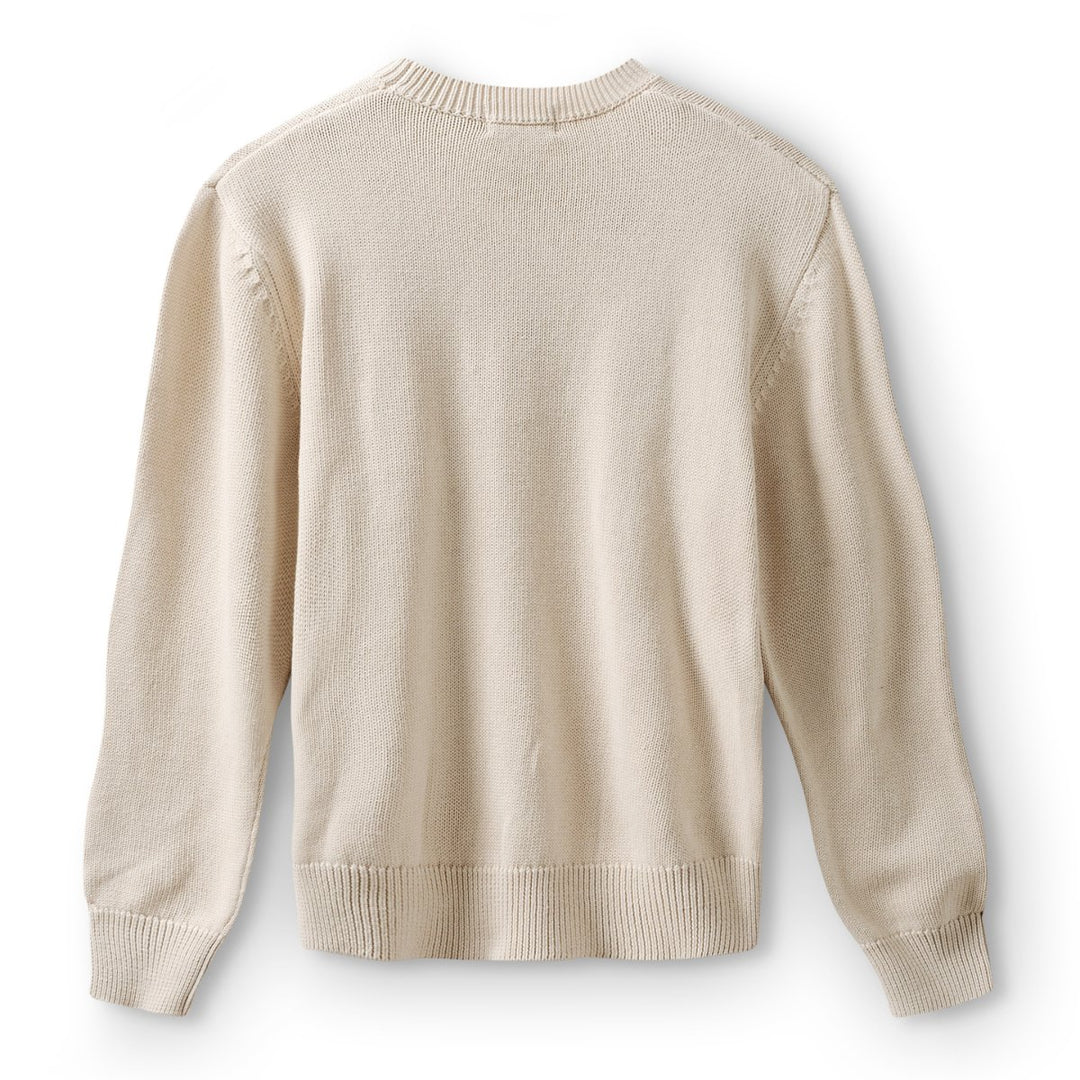 Only NY Men's Apple Crewneck Cotton Sweater Natural - 10061606 - West NYC