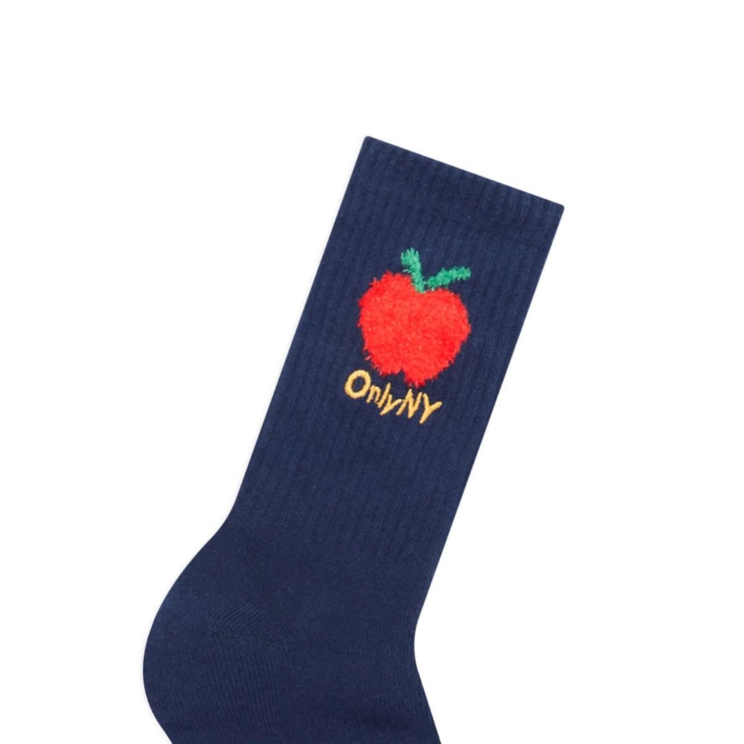 Only NY Men’s Apple Intarsia Socks Navy - 10061593 - West NYC