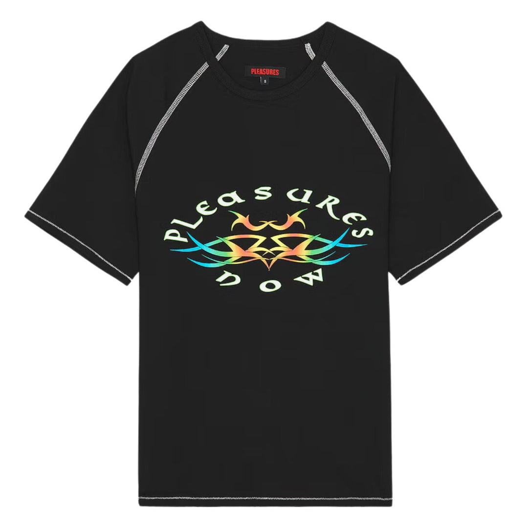 Pleasures Men's Adventure Raglan Sport T-Shirt Black - 10045331 - West NYC