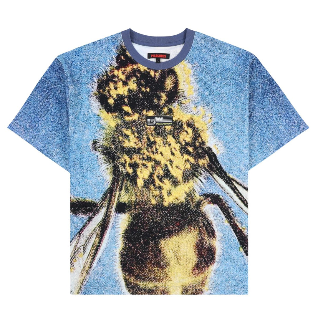 Pleasures Men's Honeybee Heavyweight Shirt Blue - 10045313 - West NYC