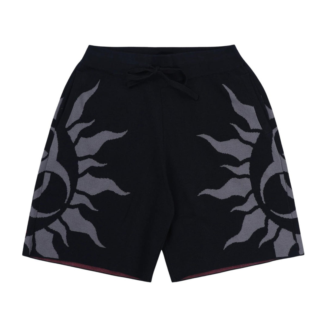 Pleasures Men's Radiation Jacquard Shorts Black - 10045322 - West NYC
