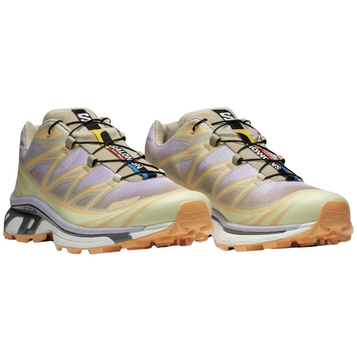 Salomon Men's XT-6 White Pepper/Peach Quartz/Orchid Petal