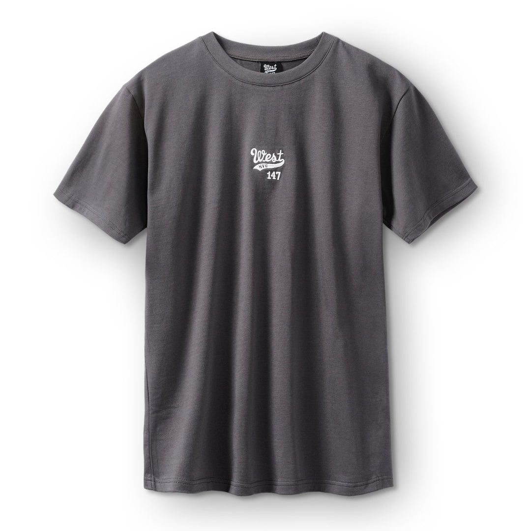 West NYC Embroidered Logo Tee Shirt Charcoal - 5023234 - West NYC