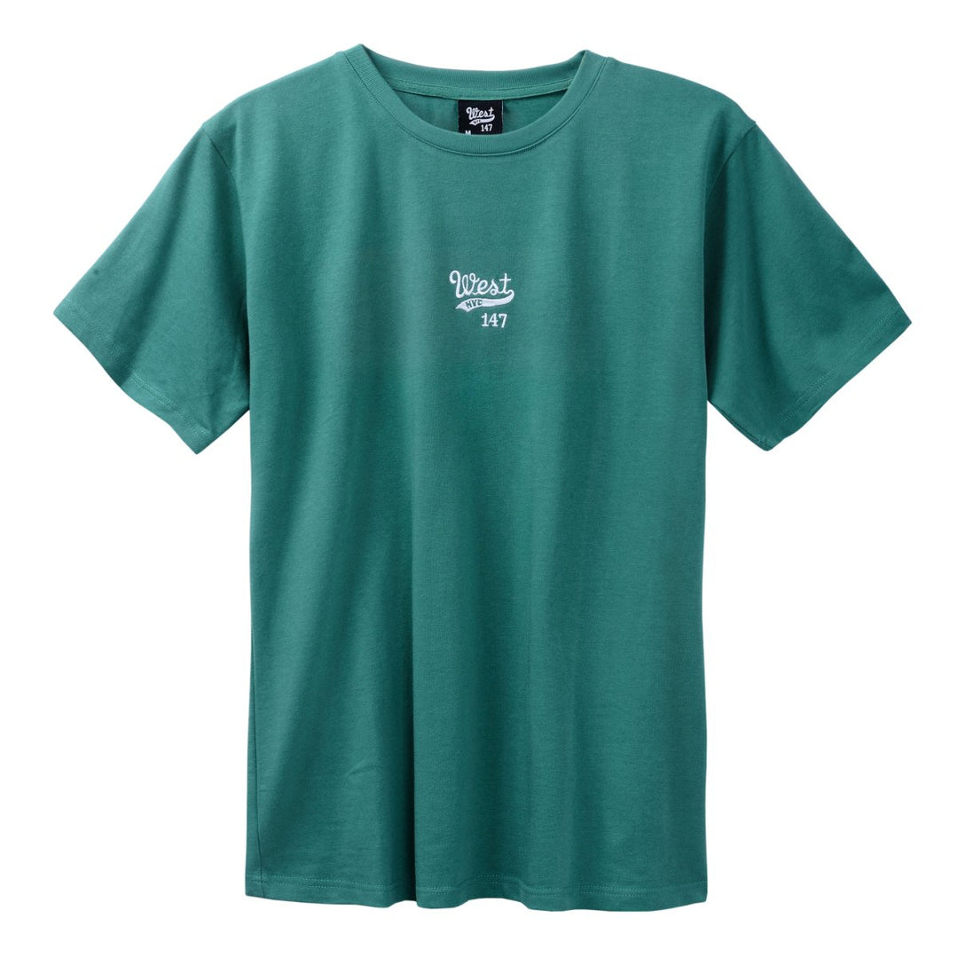 West NYC Embroidered Logo Tee Shirt Green - 5021981 - West NYC