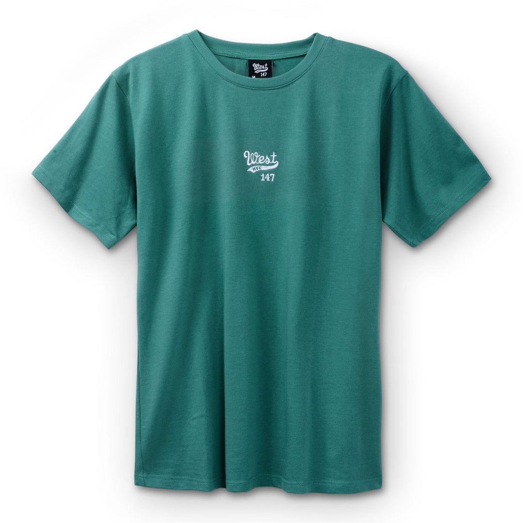 West NYC Embroidered Logo Tee Shirt Green - 5021981 - West NYC