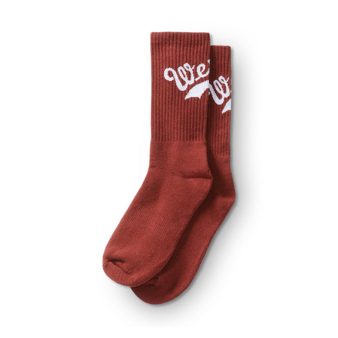 West NYC Logo Sock Burgundy/White - 10051929 - West NYC