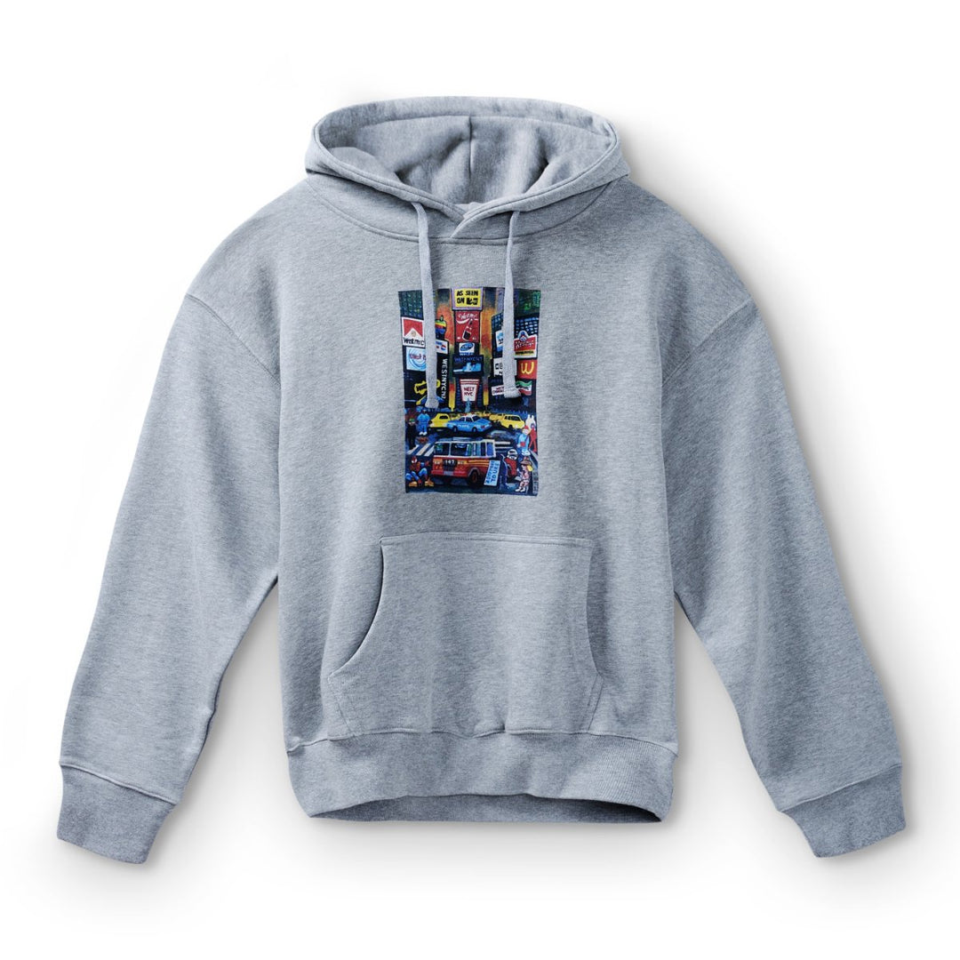 West NYC Times Square Hoodie Grey - 10045013 - West NYC