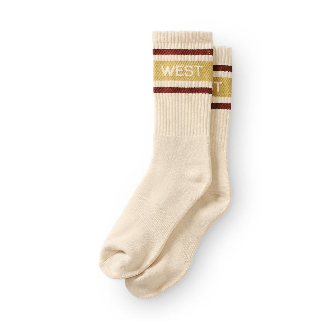 West NYC Varsity Bar Sock Sail/Burgundy/Mustard - 10051926 - West NYC