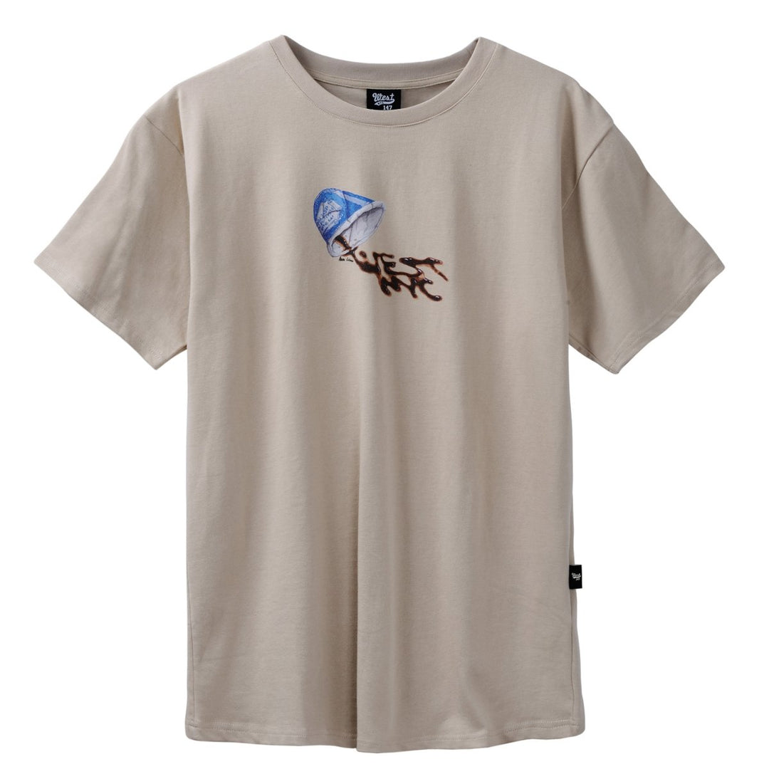 West NYC X Akiva Listman Coffee Tee Shirt Tan - 10053487 - West NYC