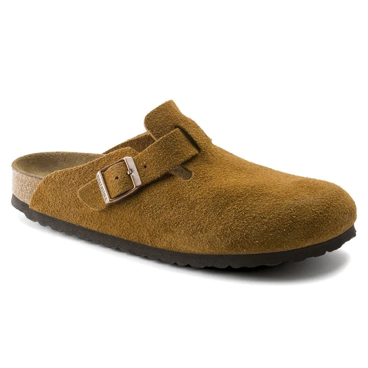 Birkenstock Men's Boston SOFT Footbed Mink Suede - 10031147 - West NYC