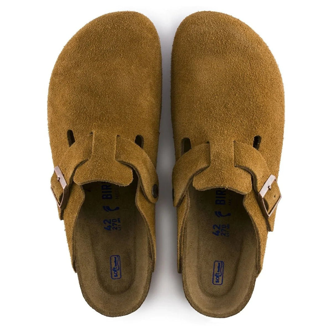 Birkenstock Men's Boston SOFT Footbed Mink Suede - 10031147 - West NYC