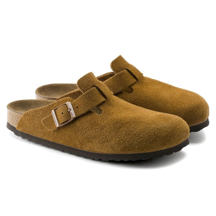 Birkenstock Men's Boston SOFT Footbed Mink Suede - 10031147 - West NYC